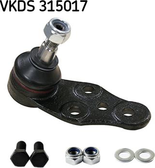 SKF VKDS 315017 - Шаровая опора, несущий / направляющий шарнир autospares.lv