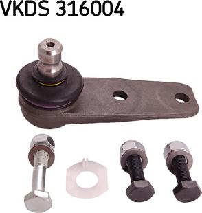 SKF VKDS 316004 - Шаровая опора, несущий / направляющий шарнир autospares.lv