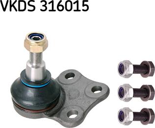 SKF VKDS 316015 - Шаровая опора, несущий / направляющий шарнир autospares.lv