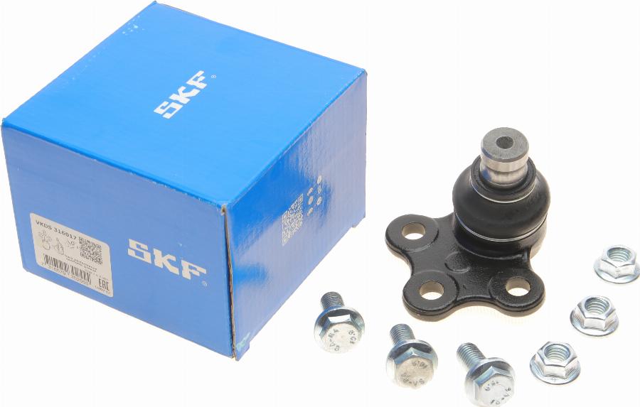 SKF VKDS 316017 - Шаровая опора, несущий / направляющий шарнир autospares.lv