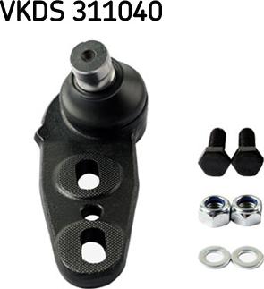 SKF VKDS 311040 - Шаровая опора, несущий / направляющий шарнир autospares.lv