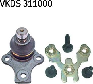 SKF VKDS 311000 - Шаровая опора, несущий / направляющий шарнир autospares.lv