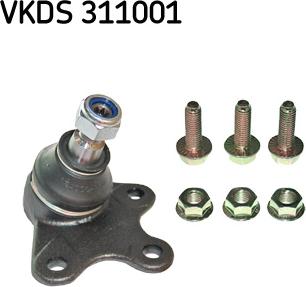 SKF VKDS 311001 - Шаровая опора, несущий / направляющий шарнир autospares.lv