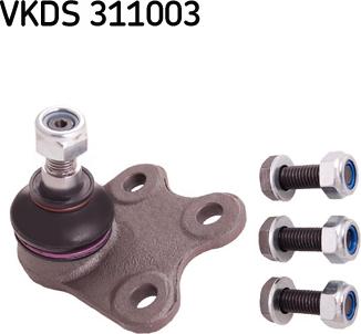 SKF VKDS 311003 - Шаровая опора, несущий / направляющий шарнир autospares.lv