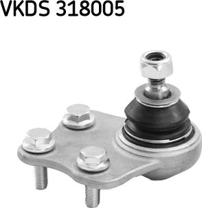 SKF VKDS 318005 - Шаровая опора, несущий / направляющий шарнир autospares.lv