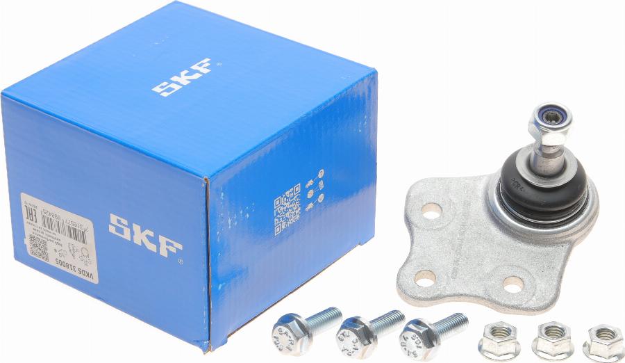 SKF VKDS 318005 - Шаровая опора, несущий / направляющий шарнир autospares.lv