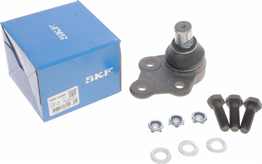 SKF VKDS 318006 - Шаровая опора, несущий / направляющий шарнир autospares.lv