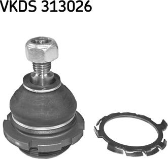 SKF VKDS 313026 - Шаровая опора, несущий / направляющий шарнир autospares.lv