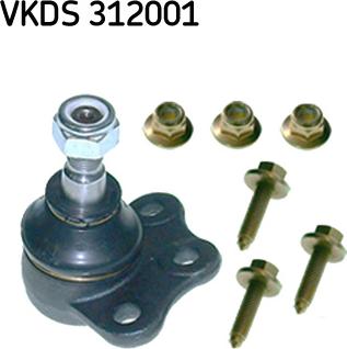 SKF VKDS 312001 - Шаровая опора, несущий / направляющий шарнир autospares.lv