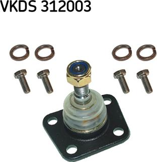 SKF VKDS 312003 - Шаровая опора, несущий / направляющий шарнир autospares.lv
