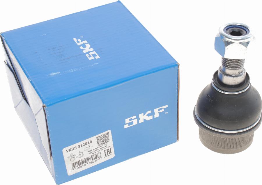 SKF VKDS 312016 - Шаровая опора, несущий / направляющий шарнир autospares.lv