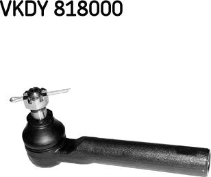 SKF VKDY 818000 - Наконечник рулевой тяги, шарнир autospares.lv