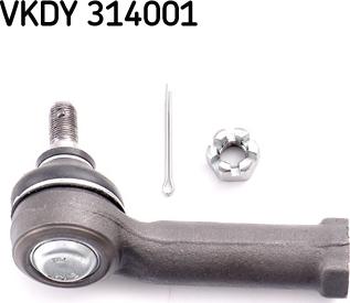 SKF VKDY 314001 - Наконечник рулевой тяги, шарнир autospares.lv