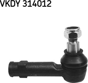 SKF VKDY 314012 - Наконечник рулевой тяги, шарнир autospares.lv