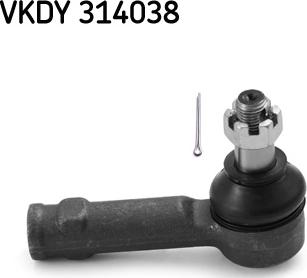 SKF VKDY 314038 - Наконечник рулевой тяги, шарнир autospares.lv