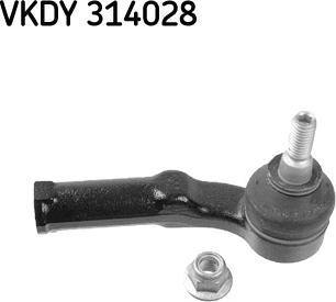 SKF VKDY 314028 - Наконечник рулевой тяги, шарнир autospares.lv