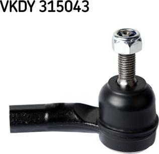 SKF VKDY 315043 - Наконечник рулевой тяги, шарнир autospares.lv