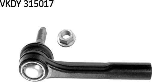 SKF VKDY 315017 - Наконечник рулевой тяги, шарнир autospares.lv