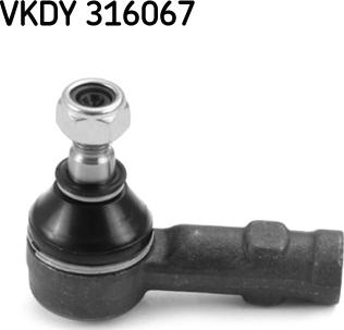 SKF VKDY 316067 - Наконечник рулевой тяги, шарнир autospares.lv