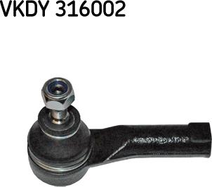 SKF VKDY 316002 - Наконечник рулевой тяги, шарнир autospares.lv