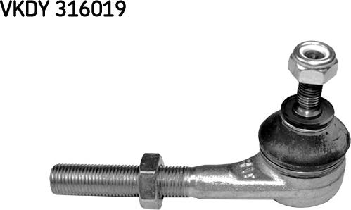 SKF VKDY 316019 - Наконечник рулевой тяги, шарнир autospares.lv