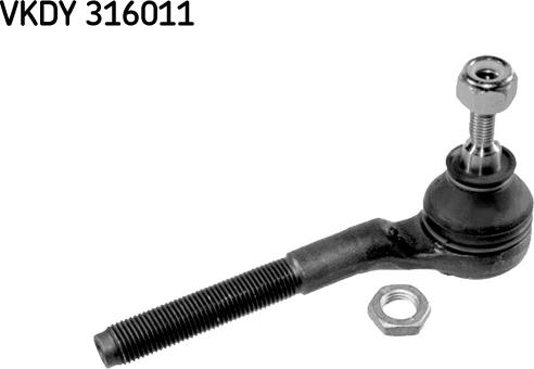 SKF VKDY 316011 - Наконечник рулевой тяги, шарнир autospares.lv