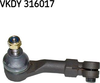 SKF VKDY 316017 - Наконечник рулевой тяги, шарнир autospares.lv