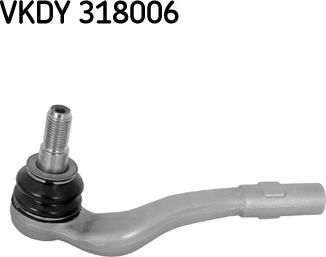 SKF VKDY 318006 - Наконечник рулевой тяги, шарнир autospares.lv