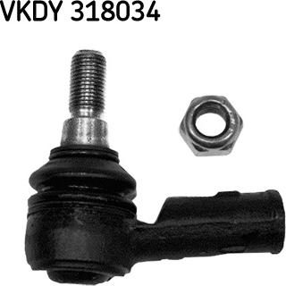 SKF VKDY 318034 - Наконечник рулевой тяги, шарнир autospares.lv