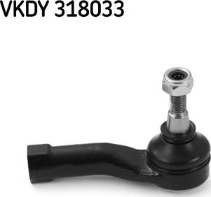 SKF VKDY 318033 - Наконечник рулевой тяги, шарнир autospares.lv