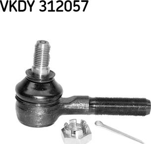 SKF VKDY 312057 - Наконечник рулевой тяги, шарнир autospares.lv