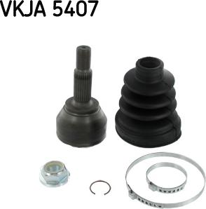 SKF VKJA 5407 - Шарнирный комплект, ШРУС, приводной вал autospares.lv
