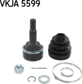 SKF VKJA 5599 - Шарнирный комплект, ШРУС, приводной вал autospares.lv