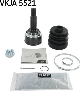 SKF VKJA 5521 - Шарнирный комплект, ШРУС, приводной вал autospares.lv