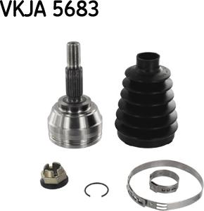 SKF VKJA 5683 - Шарнирный комплект, ШРУС, приводной вал autospares.lv