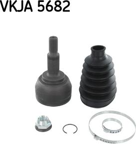 SKF VKJA 5682 - Шарнирный комплект, ШРУС, приводной вал autospares.lv