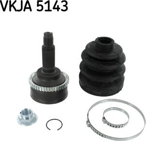 SKF VKJA 5143 - Шарнирный комплект, ШРУС, приводной вал autospares.lv