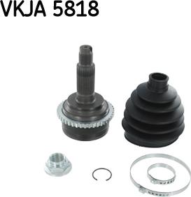 SKF VKJA 5818 - Шарнирный комплект, ШРУС, приводной вал autospares.lv