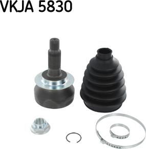 SKF VKJA 5830 - Шарнирный комплект, ШРУС, приводной вал autospares.lv