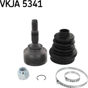 SKF VKJA 5341 - Шарнирный комплект, ШРУС, приводной вал autospares.lv