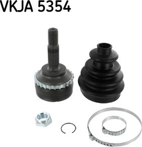 SKF VKJA 5354 - Шарнирный комплект, ШРУС, приводной вал autospares.lv