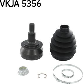 SKF VKJA 5356 - Шарнирный комплект, ШРУС, приводной вал autospares.lv