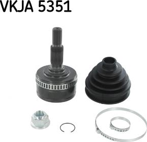 SKF VKJA 5351 - Шарнирный комплект, ШРУС, приводной вал autospares.lv