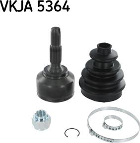 SKF VKJA 5364 - Шарнирный комплект, ШРУС, приводной вал autospares.lv