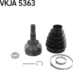 SKF VKJA 5363 - Шарнирный комплект, ШРУС, приводной вал autospares.lv