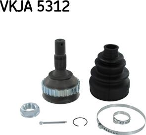 SKF VKJA 5312 - Шарнирный комплект, ШРУС, приводной вал autospares.lv