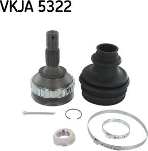 SKF VKJA 5322 - Шарнирный комплект, ШРУС, приводной вал autospares.lv