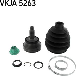 SKF VKJA 5263 - Шарнирный комплект, ШРУС, приводной вал autospares.lv