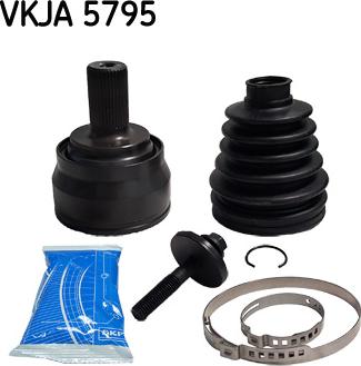 SKF VKJA 5795 - Шарнирный комплект, ШРУС, приводной вал autospares.lv