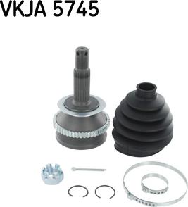 SKF VKJA 5745 - Шарнирный комплект, ШРУС, приводной вал autospares.lv